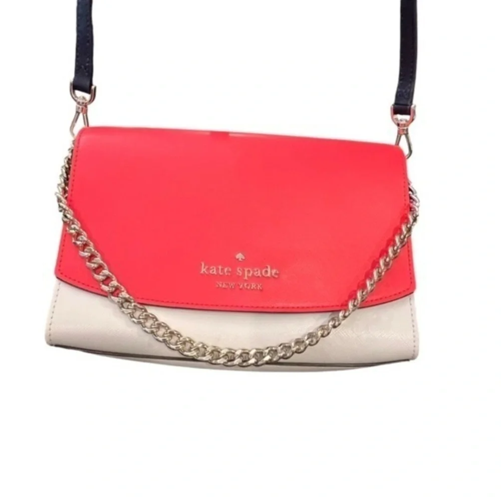 🎉SALE🎉Kate Spade New York Carson Colorblock Convertible Crossbody Bag NWOT Red